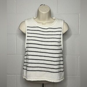 Strip Knit Top 100% cotton size Small